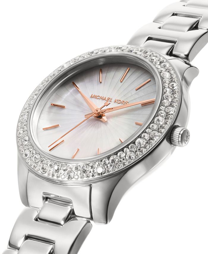 Michael Kors Women's Liliane Stainless Steel Bracelet Watch 36mm - Macy's