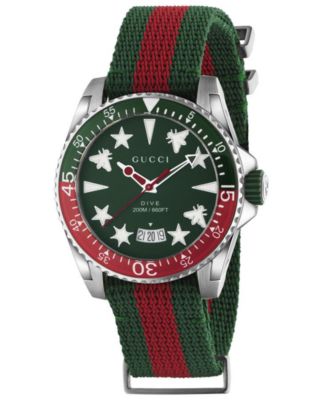 gucci watch fabric strap