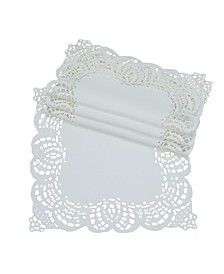 Dainty Lace Square Doily - Set of 4, 8" x 8"