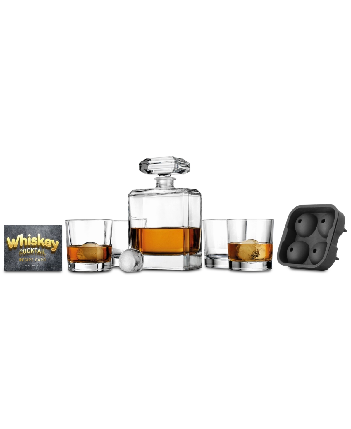 Godinger Chateau 6pc. Whiskey Set In Clear ModeSens
