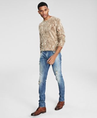 Club Room - Men's Paisley Cashmere Sweater