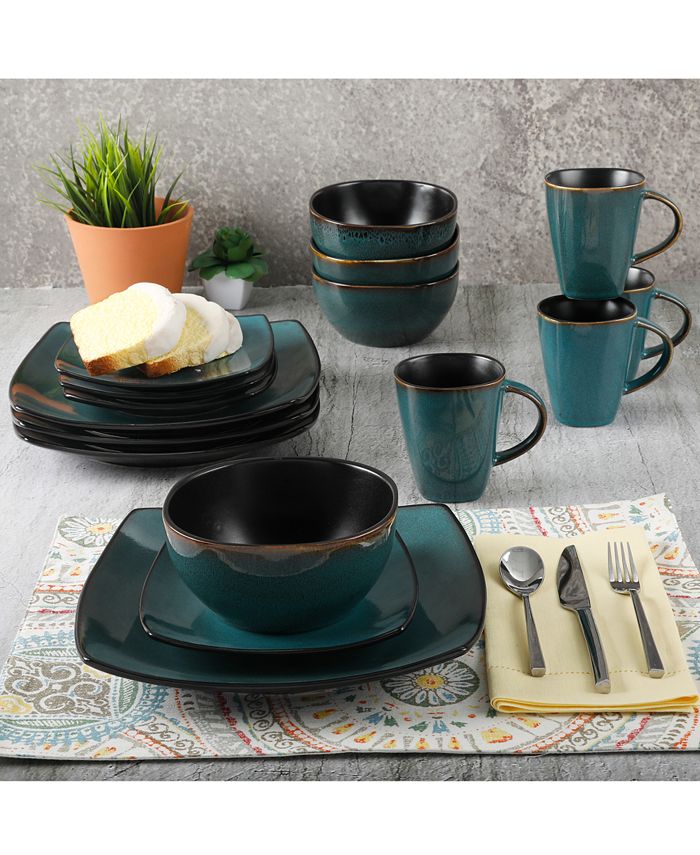 Gibson Elite Soho Lounge 16Pc. Dinnerware Set, Service for 4 Macy's
