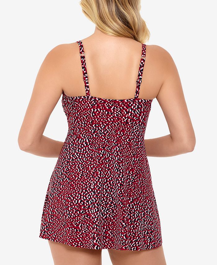 Swim Solutions OverTheShoulder Flyaway Swimdress Macy's