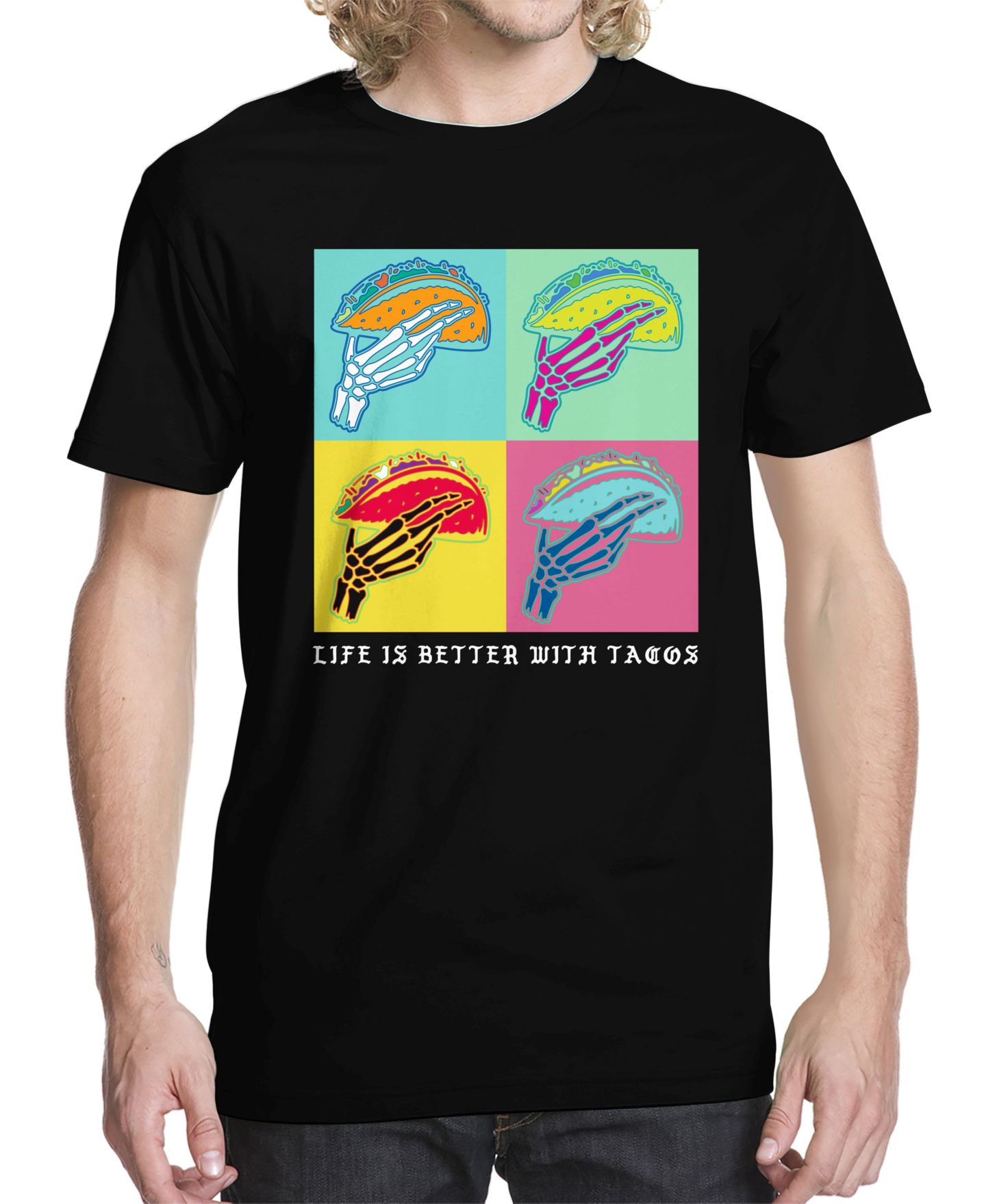 Мужская футболка Buzz Shirts Better with Tacos Graphic — фото 1