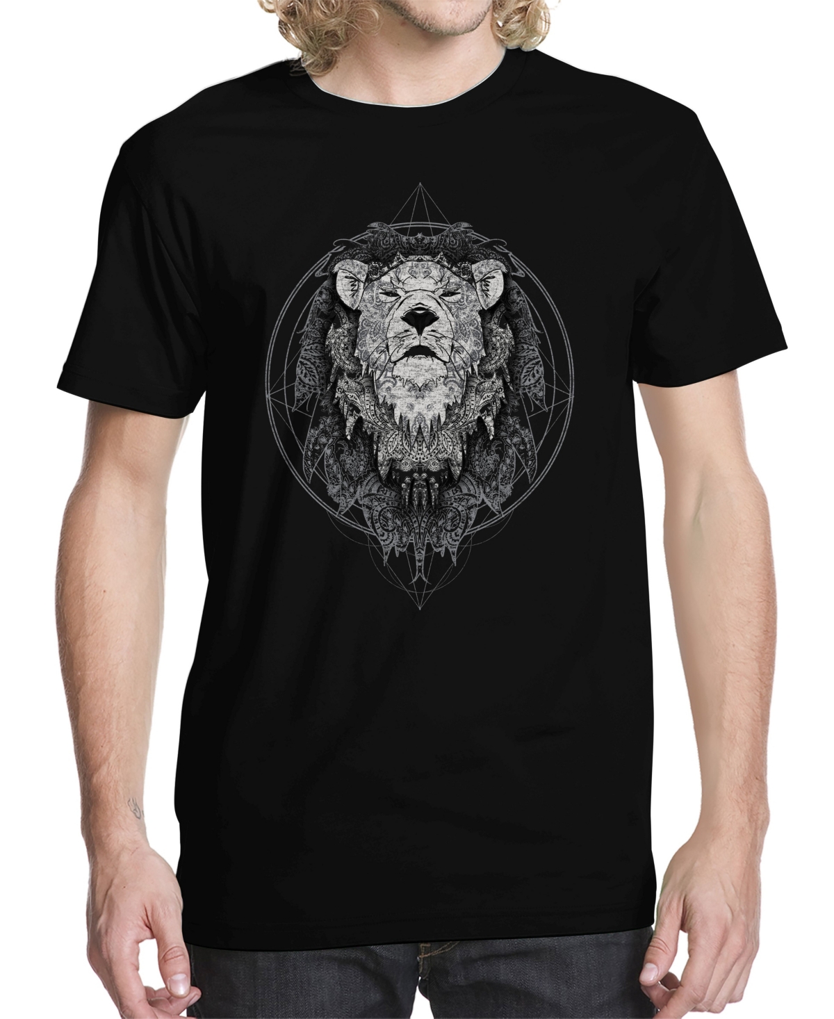 Men's Sacred King Graphic T-shirt - Black