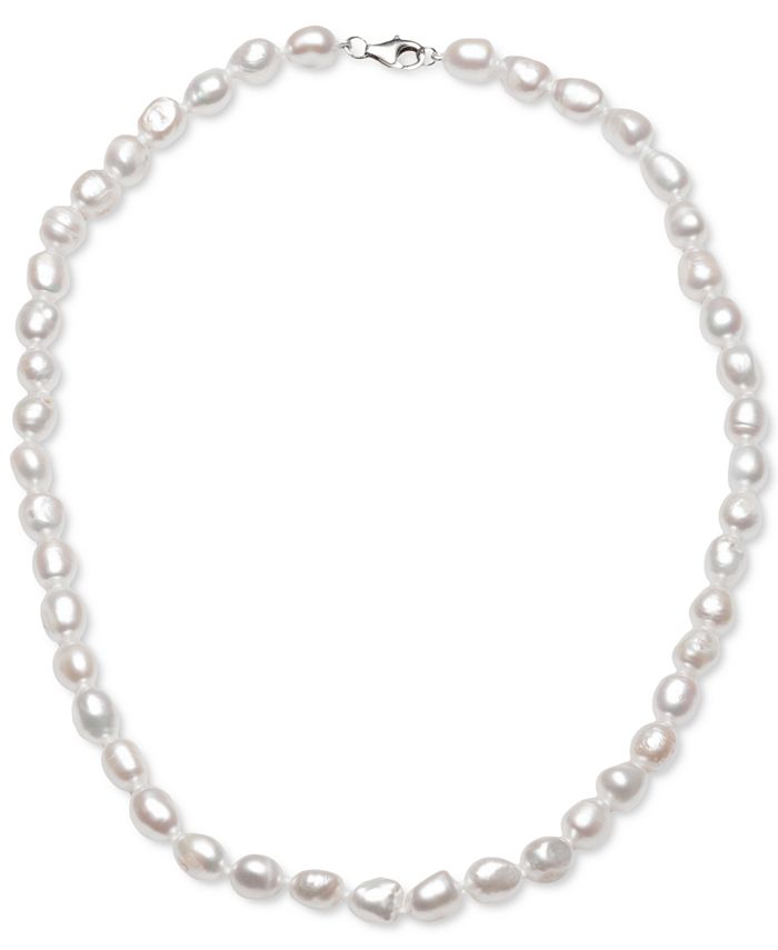 Macy's - Cultured Freshwater Baroque Pearl (7-8mm) 18" Collar Necklace