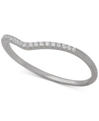 Cubic Zirconia Pav&eacute; V Ring, Created for Macy's