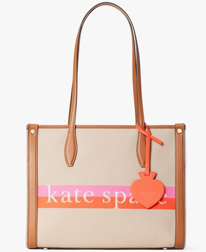 kate spade new york Market Stripe Logo Medium Tote - Macy's