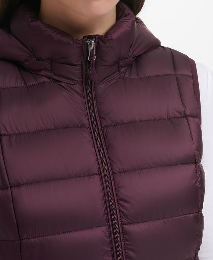 Charter Club Women's Packable Hooded Down Puffer Vest, Created for Macy