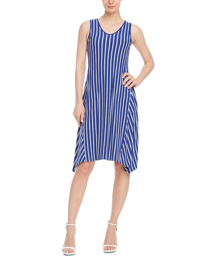 Anne Klein Striped Tank Dress - Macy's