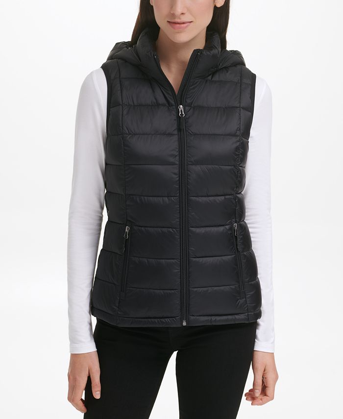 Charter Club Packable Hooded Down Puffer Vest, Created for Macy's ...
