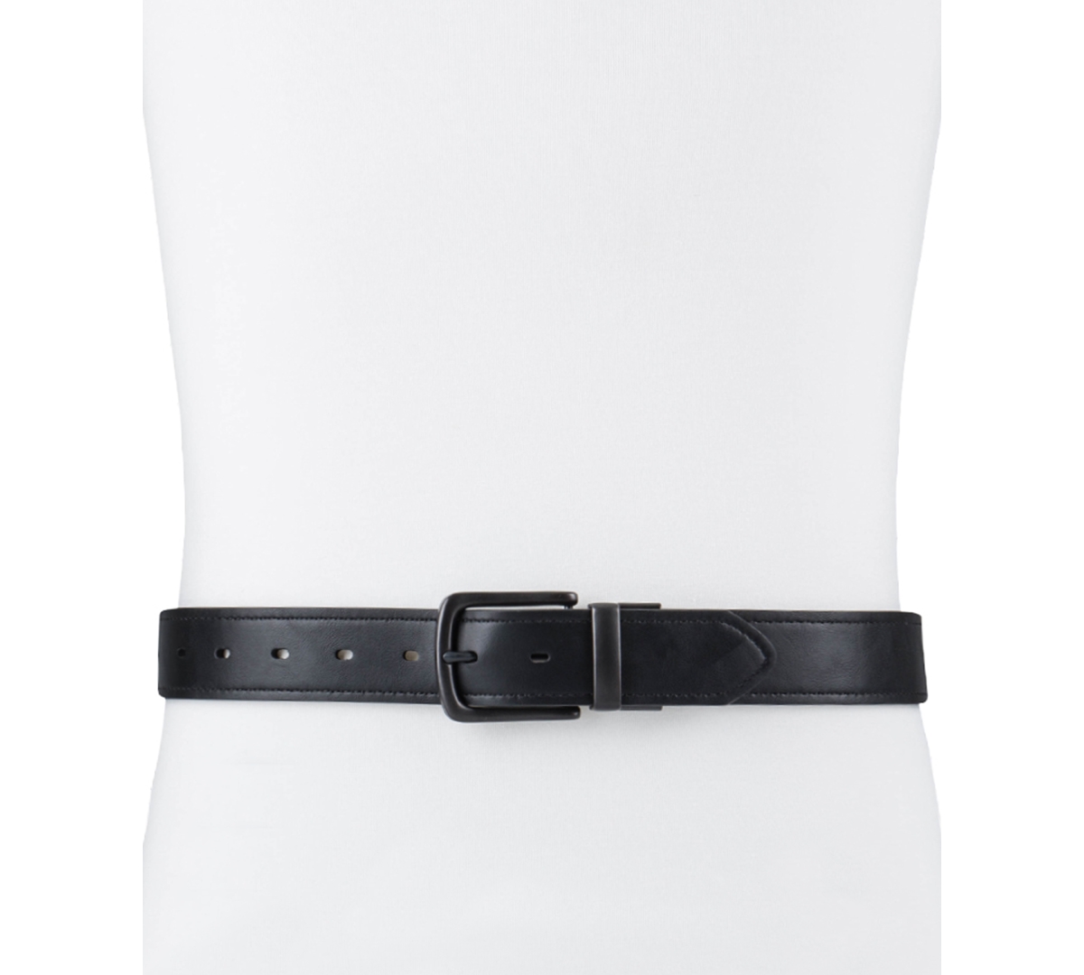 Levi's Men's Contrast Stitch Reversible Belt -Black