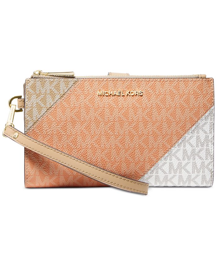 Michael kors double on sale zip phone wristlet