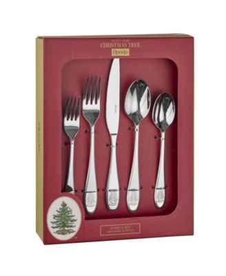 Christmas Tree 20 Pc. Flatware Set, Service for 4