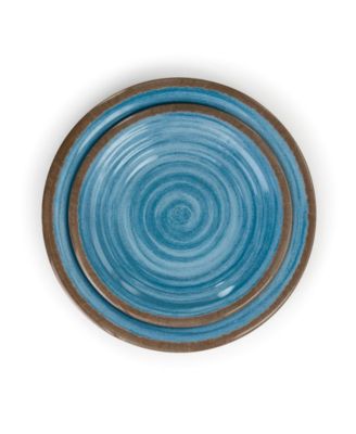 Rippled Tides Melamine 12 Pc. Dinnerware Set, Service for 4