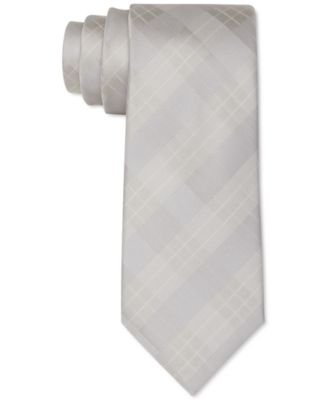 Calvin Klein - Men's Tonal Plaid Slim Tie