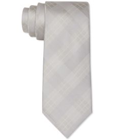 Men's Tonal Plaid Slim Tie