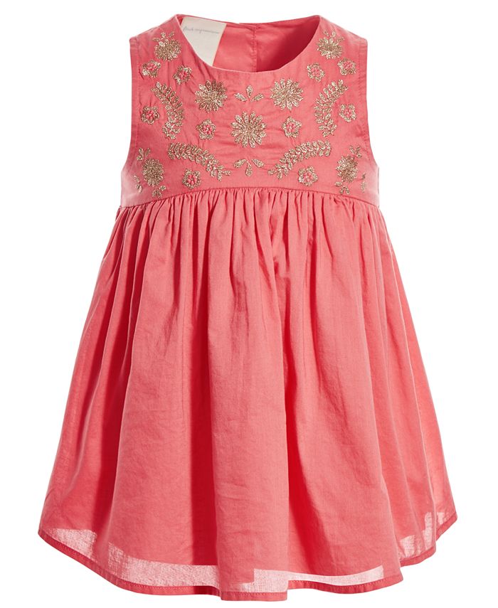 First Impressions Toddler Girls Embroidered Dress & Bloomers Set