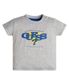 Baby Boys Textured Print Logo T-shirt