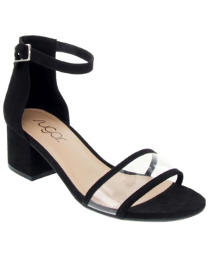 Sugar Noelle Block-Heel Sandals Women's Shoes