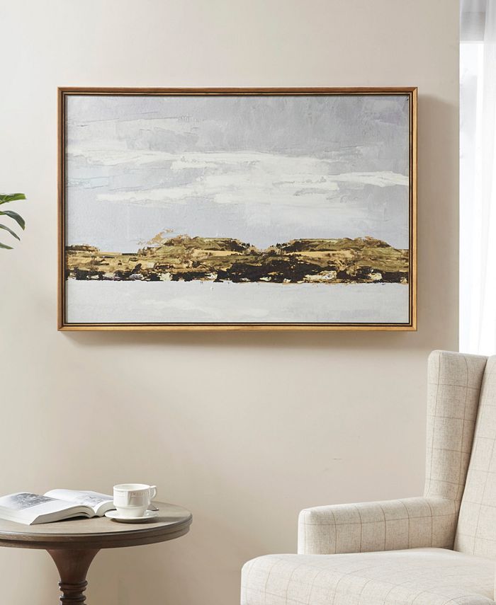 Martha Stewart Collection Foggy Morning Framed Canvas Art, 25.2" L x 37