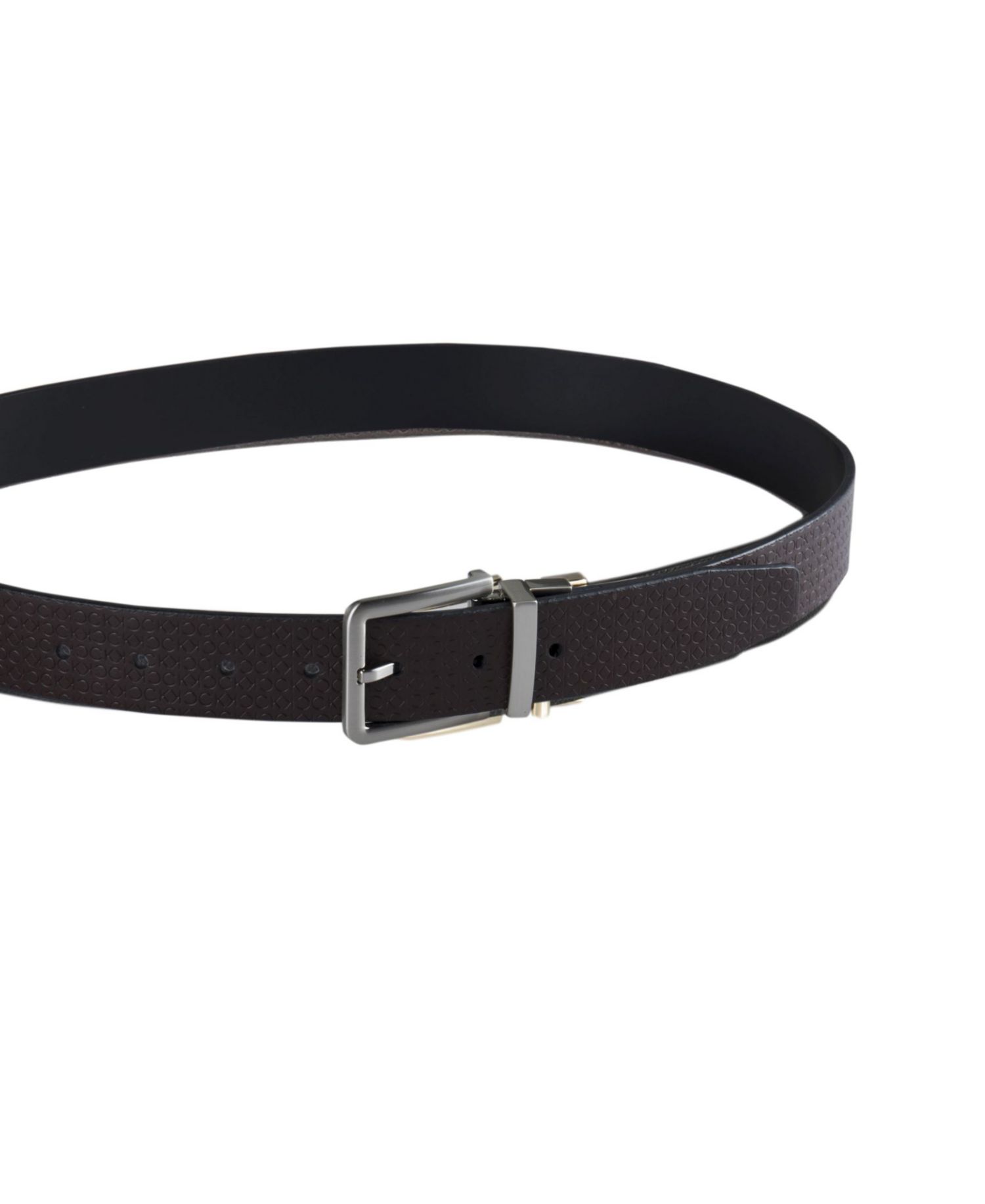 35MM Men's Micro Logo Strap Reversible Casual Belt