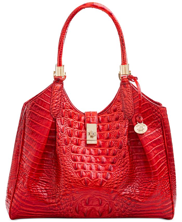 Brahmin Celia Melbourne Embossed Leather Satchel Macy s