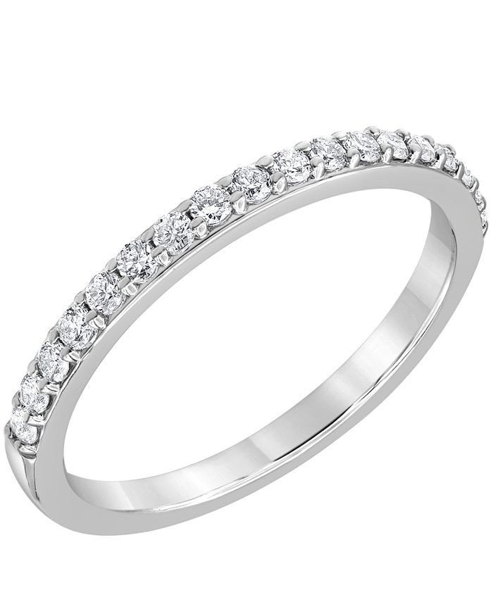 Macy s Diamond Band Ring 1 4 ct. t.w. in 18K White Gold Macy s
