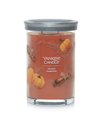 Yankee Candle Signature Large Tumbler Spiced Pumpkin Candle, 20 Oz