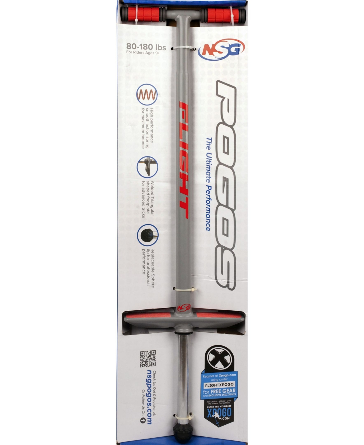 Shop Nsg Flight Pro Pogo Stick In Gray