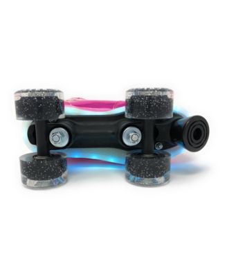 Chicago Pulse LED Light Up Quad Roller Skates, Pink - Size 7