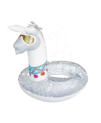 Splash Buddies inflatable Glitter Llama Pool Float Ring