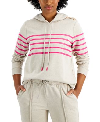 Charter Club - Striped Hoodie