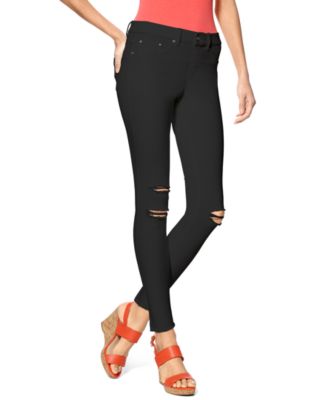 macy's black ripped jeans