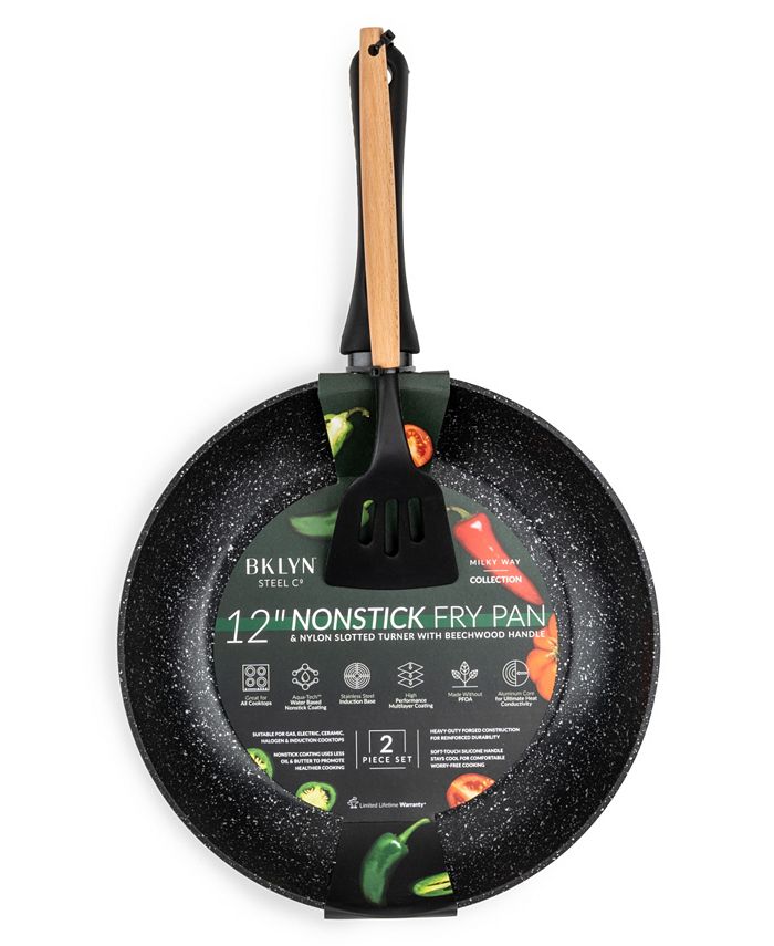 Brooklyn Steel Co. Milky Way 12" Aluminum Frypan with Slotted Turner