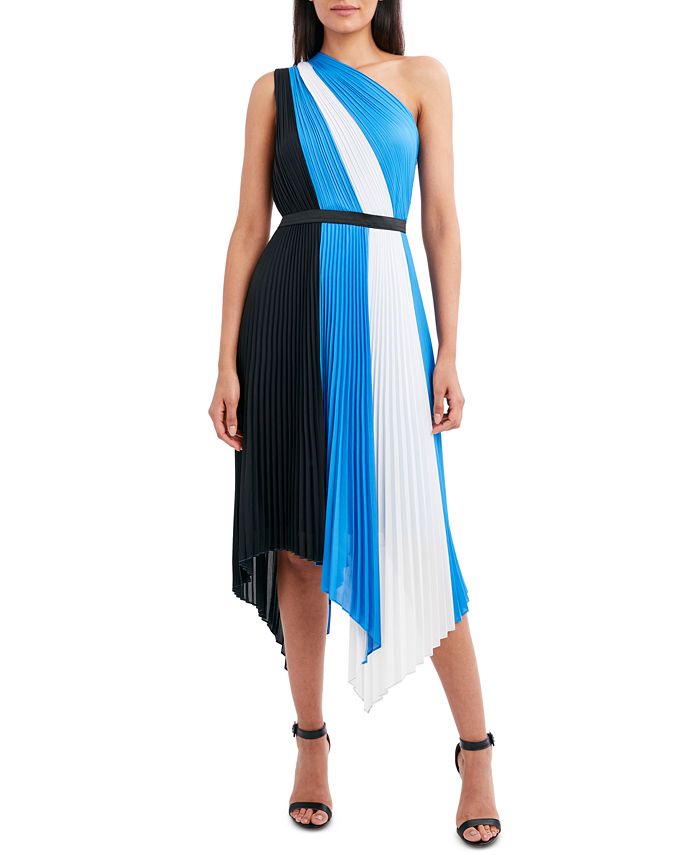 Bcbgmaxazria one shoulder best sale dress