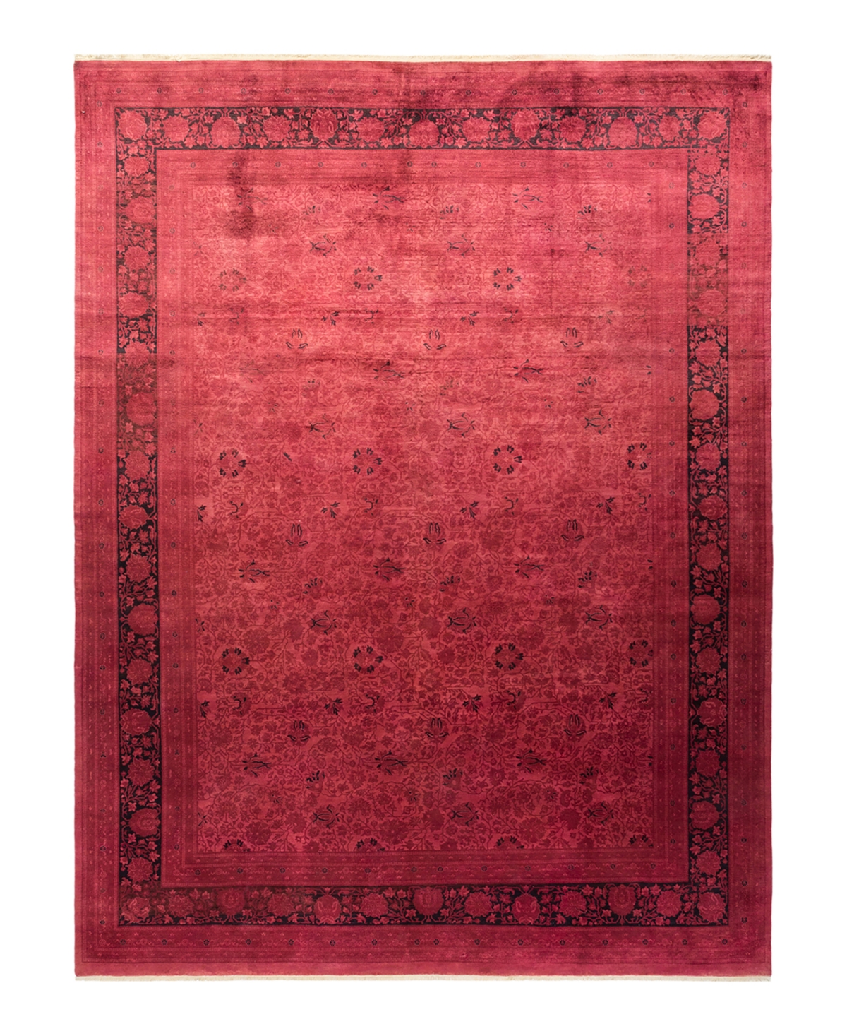 Adorn Hand Woven Rugs Transitional M1647 9'3in x 11'10in Area Rug - Red