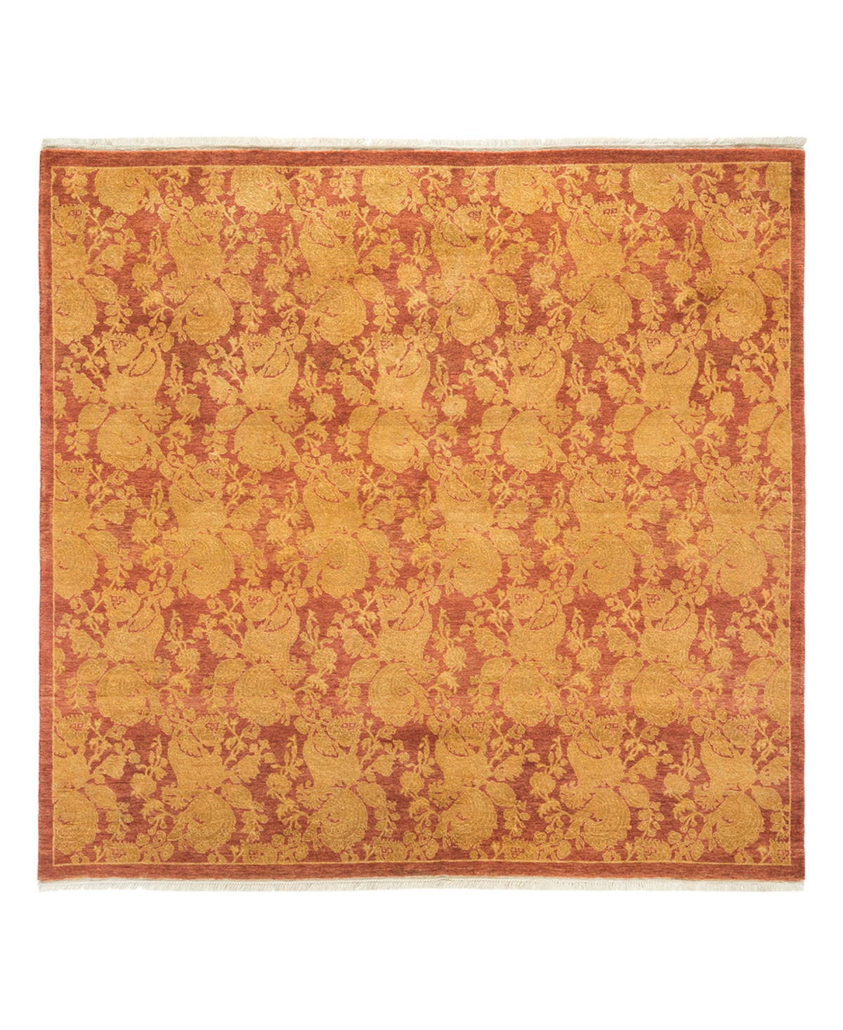 Closeout! Adorn Hand Woven Rugs Mogul M1574 4'7in x 4'7in Square Rug - Rose