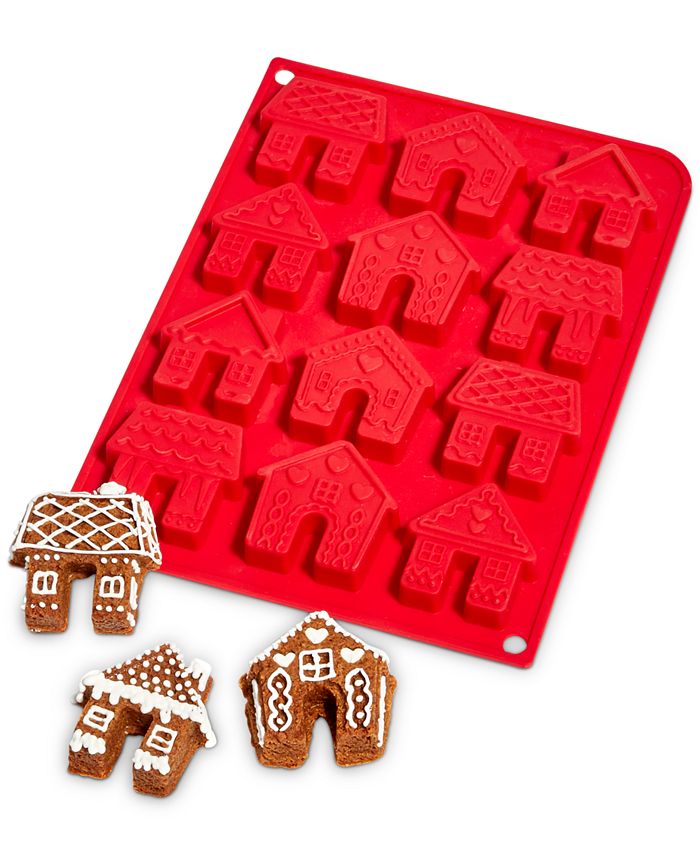 Martha Stewart Collection Gingerbread House Silicone Mold, Created for