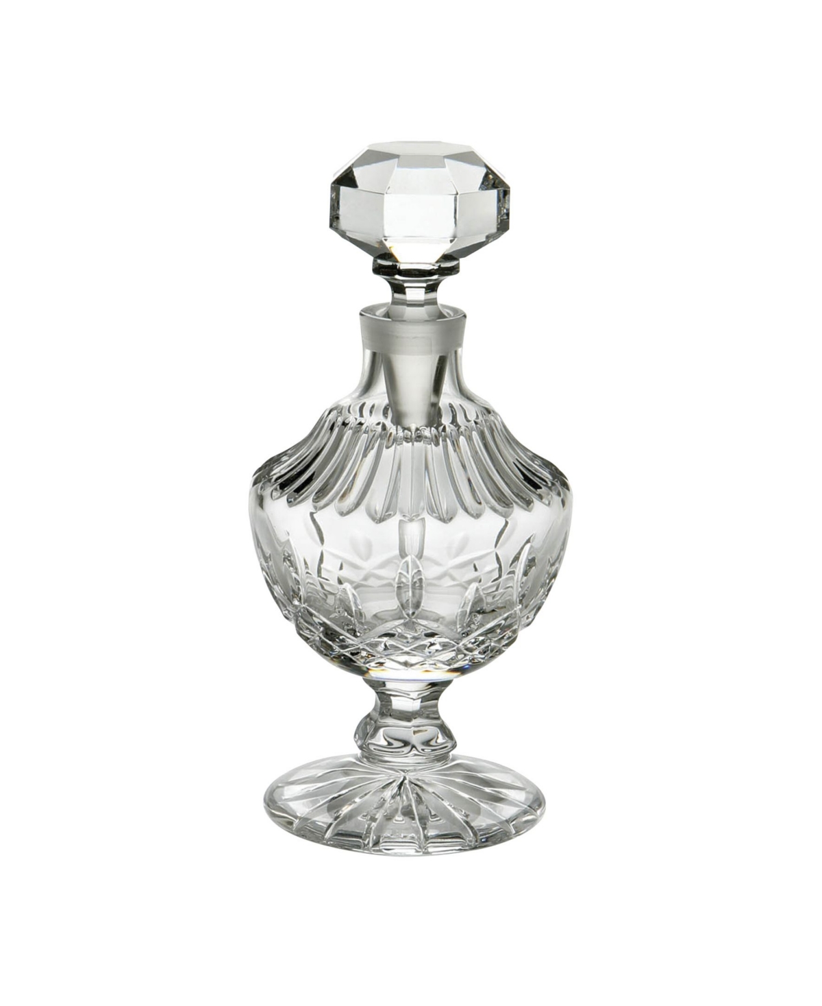 Waterford Lismore Tall Footed Perfume Bottle In Clear