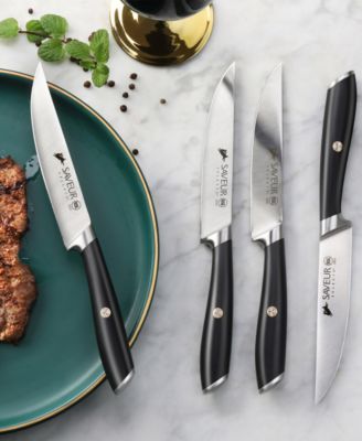 SAVEUR SELECTS - Voyage Series 4-Pc. Fine Edge Forged German Steel Steak Knife Set