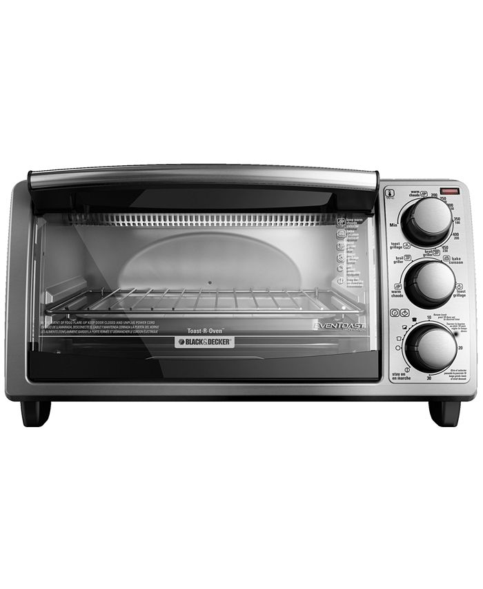 BLACK+DECKER 4 Slice Stainless Steel Toaster Oven