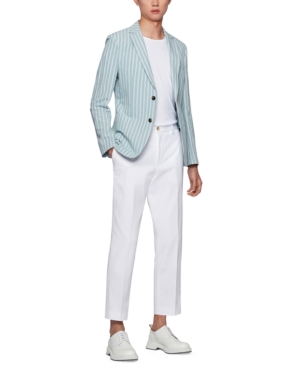 Boss Men's Striped Slim-Fit Jacket