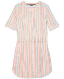 Women's Casual Shirtdress With Magnetic Closure