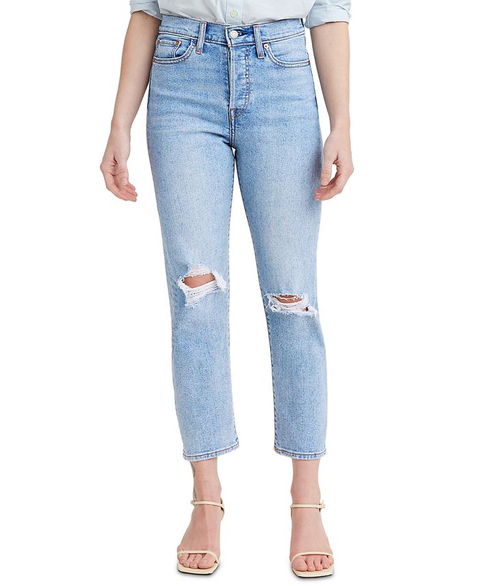 Levi's Women's Wedgie Straight-Leg Cropped Jeans & Reviews - Jeans ...