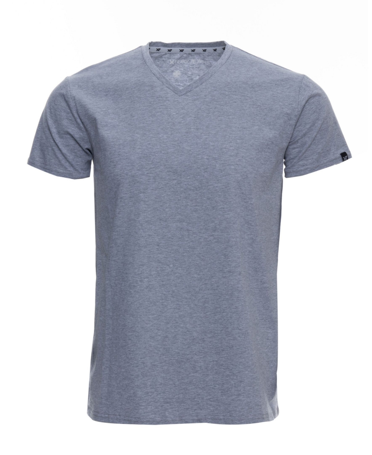 Men's Basic V-Neck Short Sleeve T-shirt - Burgundy