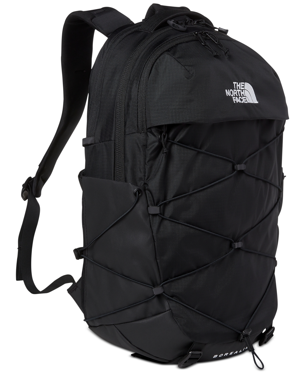North face backpack pink and black sales