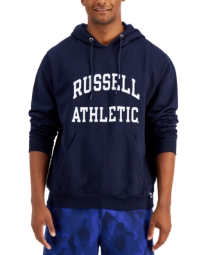 Russell Athletic Printed Logo Mens Hoody Navy 