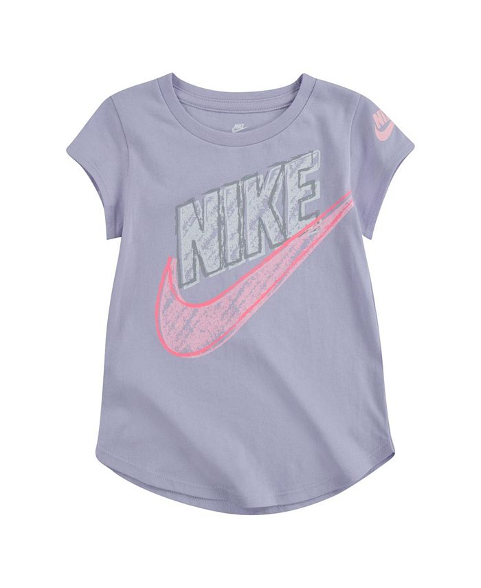 Nike Little Girls Logo Graphic T-shirt - Macy's