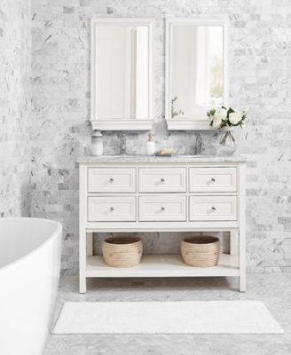 Peniston Solid Cotton Tufted Bath Runner Rug, 22" X 60"